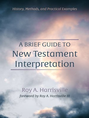 cover image of A Brief Guide to New Testament Interpretation